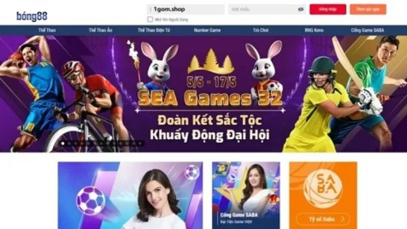 Giao diện Bong88 đẹp, thân thiện